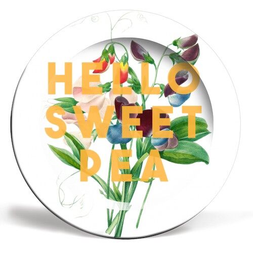 Plates 'Hello Sweet Pea'