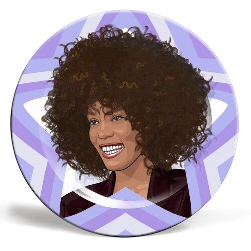 Plates 'Musical stars Whitney Houston pr