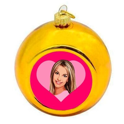 Christmas Baubles 'I HEART BRITNEY'