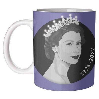 Mugs 'Queen Elizabeth II memorial print'