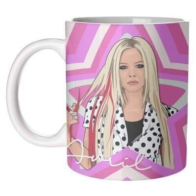 Mugs 'Stars musicales imprimé avril lavigne'