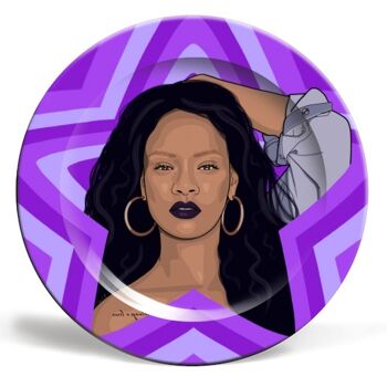 Assiettes 'Stars musicales Rihanna' 2
