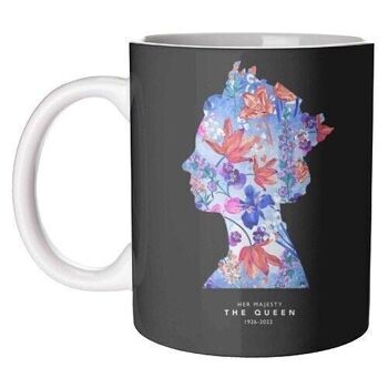 Mugs 'REINE ELIZABETH II "A FLORAL TRIB 1