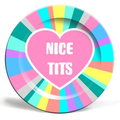 Plates 'Nice Tits Colour Burst'