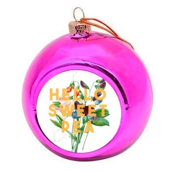 Boules de Noël 'Hello Sweet Pea' 7