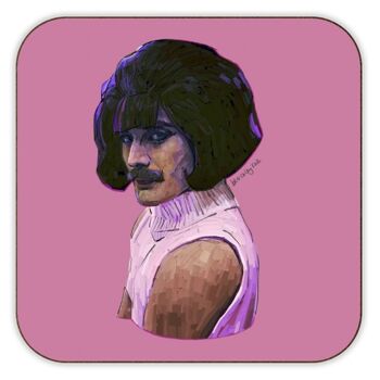 Dessous de verre 'Pink Freddie' par Beverley Rae 2