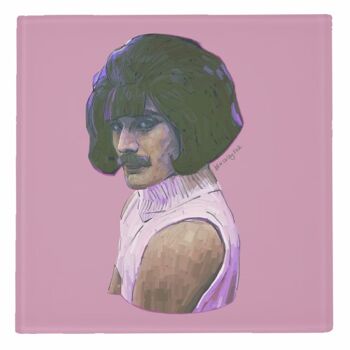 Dessous de verre 'Pink Freddie' par Beverley Rae 4