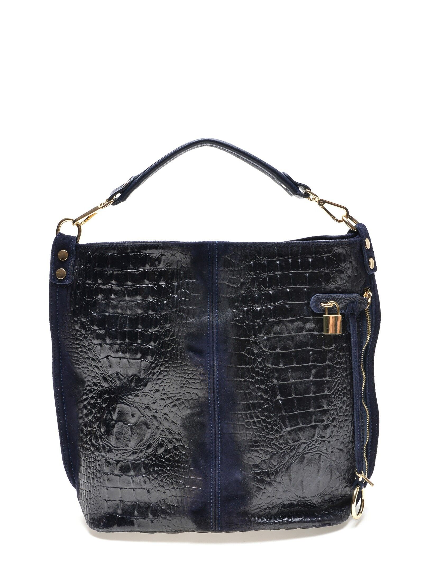 AW22 RM 8080_BLU SCURO _Borsa con manico superiore