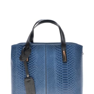 AW22 RM 8067_BLU_Top Handle Bag
