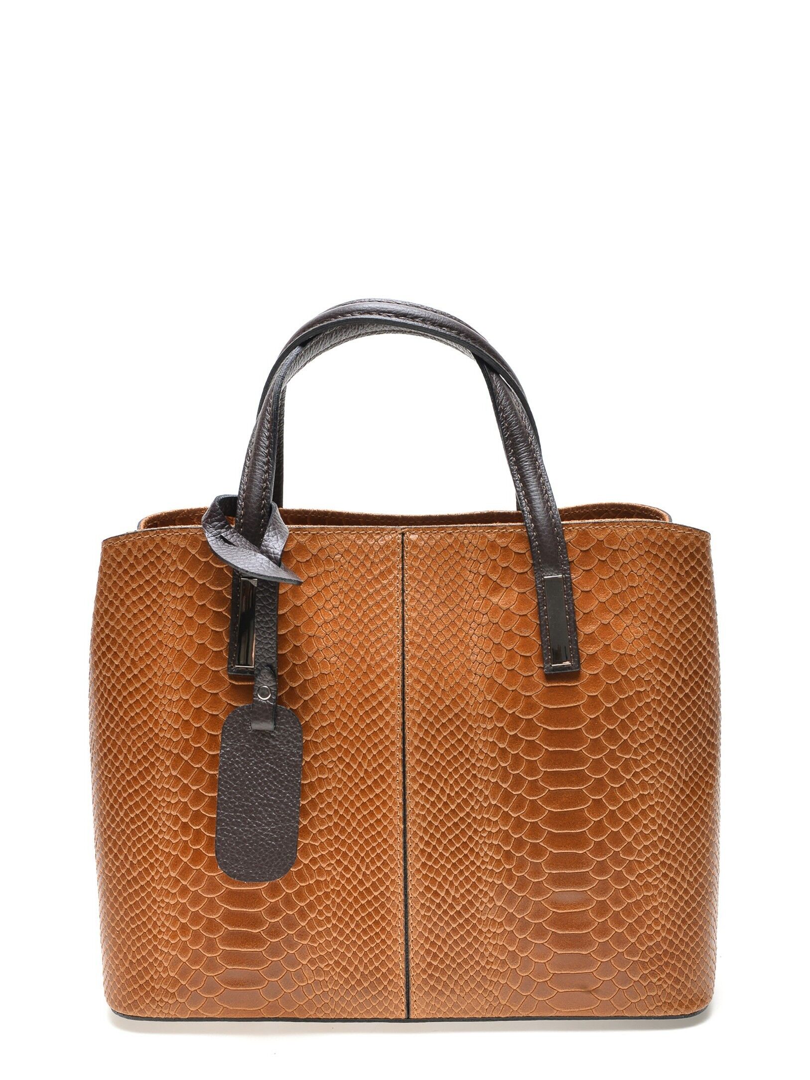 AW22 RM 8067_COGNAC_Borsa con manico superiore