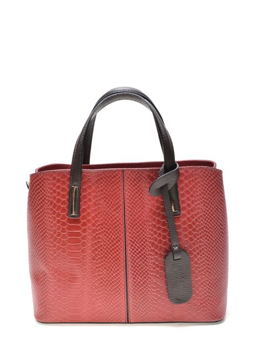 AW22 RM 8067_ROSSO_Top Handle Bag