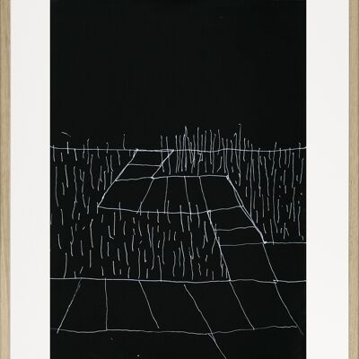 Path - A2 (42 x 59,4 cm) - N° ../10, Black brushed aluminium