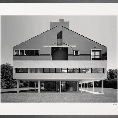 Villa Vannoye - A3 (29,7 x 42 cm) - N° ../48, Black brushed aluminium