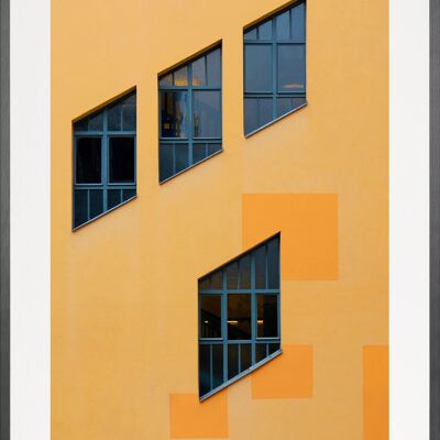 Bauhaus Dessau I - A3 (42 x 29,7 cm) - N° ../48, Black brushed aluminium
