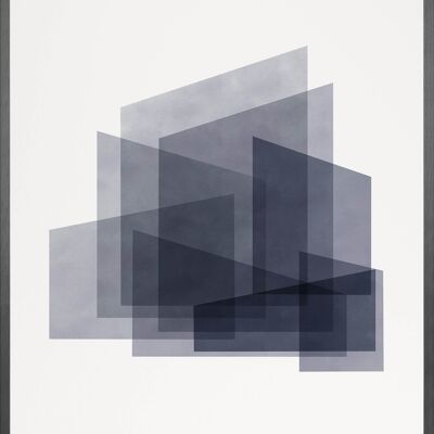 Transparencies - A1 (59,4 x 84,1 cm) - N° ../12, Black floater frame