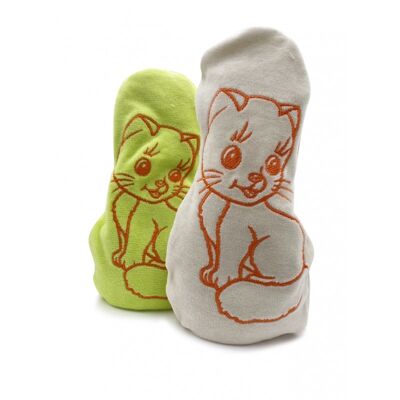 Cuddly Cat Hot Water Bottle Ecru