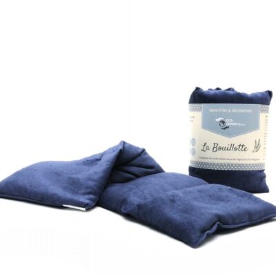 Bouillotte sèche bio - Bleu Marine