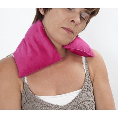 Organic dry hot water bottle - Fuchsia