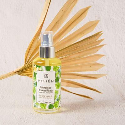body and hair care oil from Polynesia
