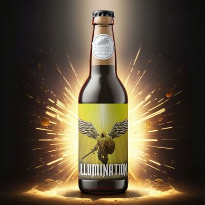 Birra bionda BIOLOGICA 🌞 illuminazione 33cl