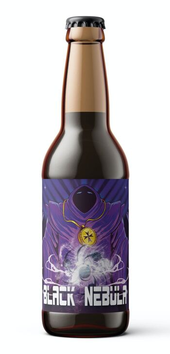 Bière black IPA BIO 🪐 black nebula 33cl 3