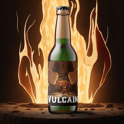 Cerveza ahumada ecológica 🌋 vulcain 33cl