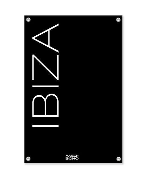 Outdoor Tuinposter | Ibiza | Black | 70x100cm