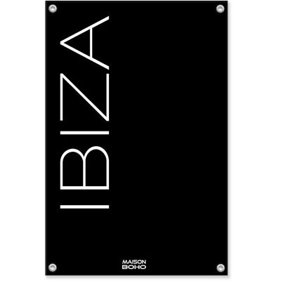 Tuinposter d'extérieur | Ibiza | Noir | 70x100 cm