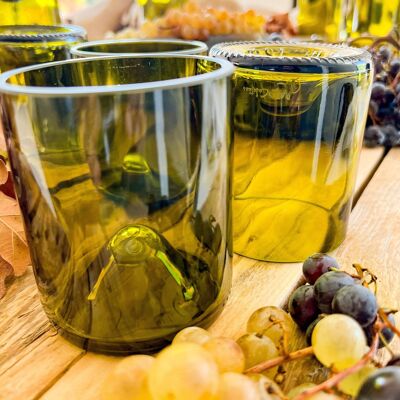 VERRES Culotées Ambrées