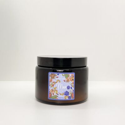 Moon Aromatic Candle in Glass Jar - Santal