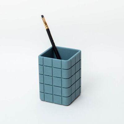 Organizador de escritorio Tile - Azul acero