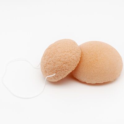 Pink clay konjac sponge - sensitive and reactive skin - anti-inflammatory and anti-redness - bulk