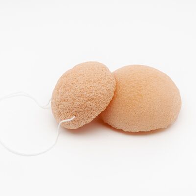 Esponja de arcilla rosa konjac - pieles sensibles y reactivas - antiinflamatorio y antirojeces - granel