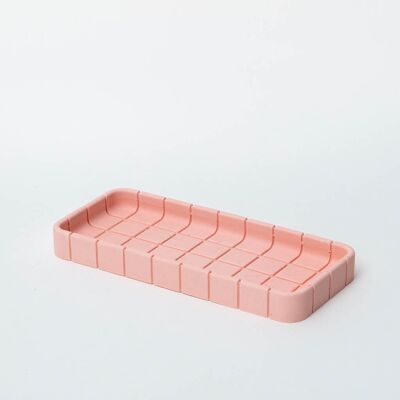 Tile Oblong Tray - Miami Pink