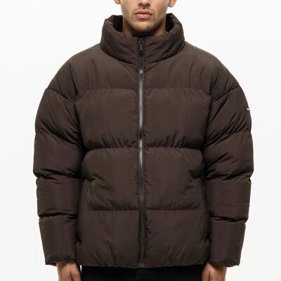 Technical Brown Puffer Jacket