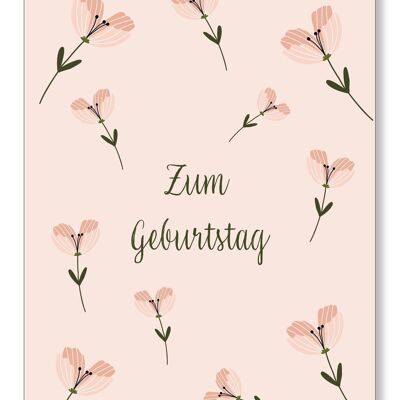 Blumen zum Geburtstag Klapp