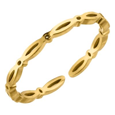 Nivia Ring | 18K vergoldet Gold