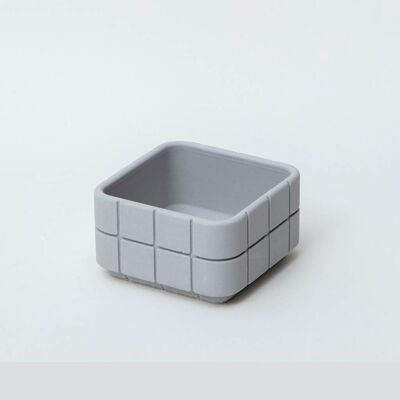 Maceta Tile Square - Gris Ceniza