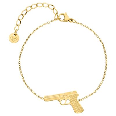 Gun Armband | 18K vergoldet Gold