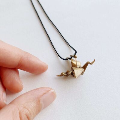 .Classic Dragon Necklace. - Dark Gold