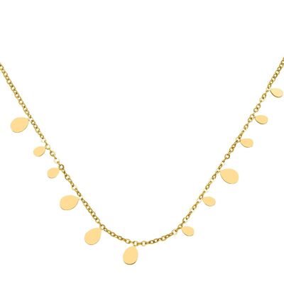 Drops | 18K vergoldete Halskette Silber
