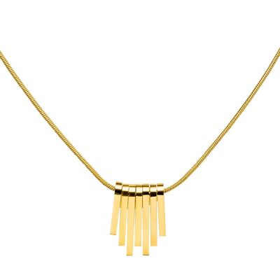 Dangling Stripes | 18K vergoldete Kette Gold