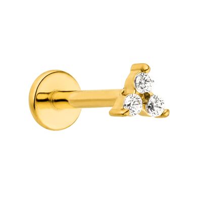 Cute Three | Chirurgenstahl Piercing Gold