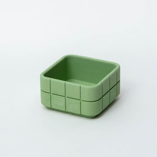 Tile Square Pot - Palm Green