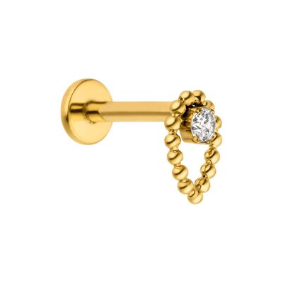 Beads Drop | Titan Piercing Gold