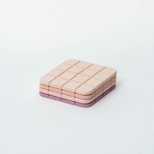 Tile Gradient Coasters - Miami Pink