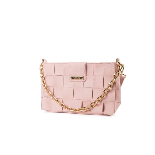 Tusa Weave Crossbody Light Pink