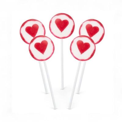 PIRULETAS ROCK "CORAZÓN" - Display de 100 piruletas