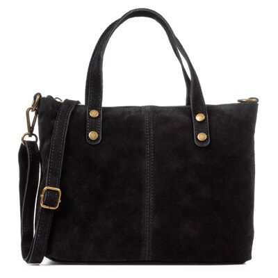 Acciano Women's Shoulder Bag.Genuine Suede Leather