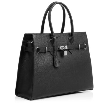 Sac fourre-tout Agira pour femme. Cuir véritable Dollaro 1